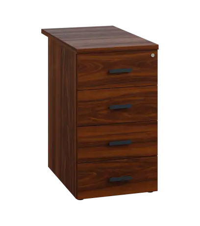 LKC 2 - 71 kontejner přístavný, 4-zásuvkový, deska 25 mm, centrální zámek, ořech královský